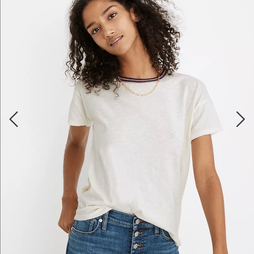 Madewell Whisper Cotton Ringer Tee